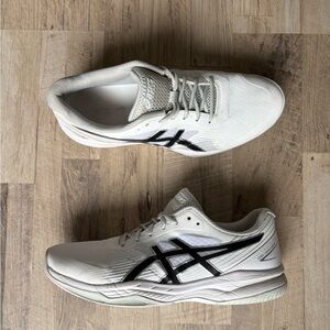 Asics GEL-GAME 8 White and Black Tennis Sneakers